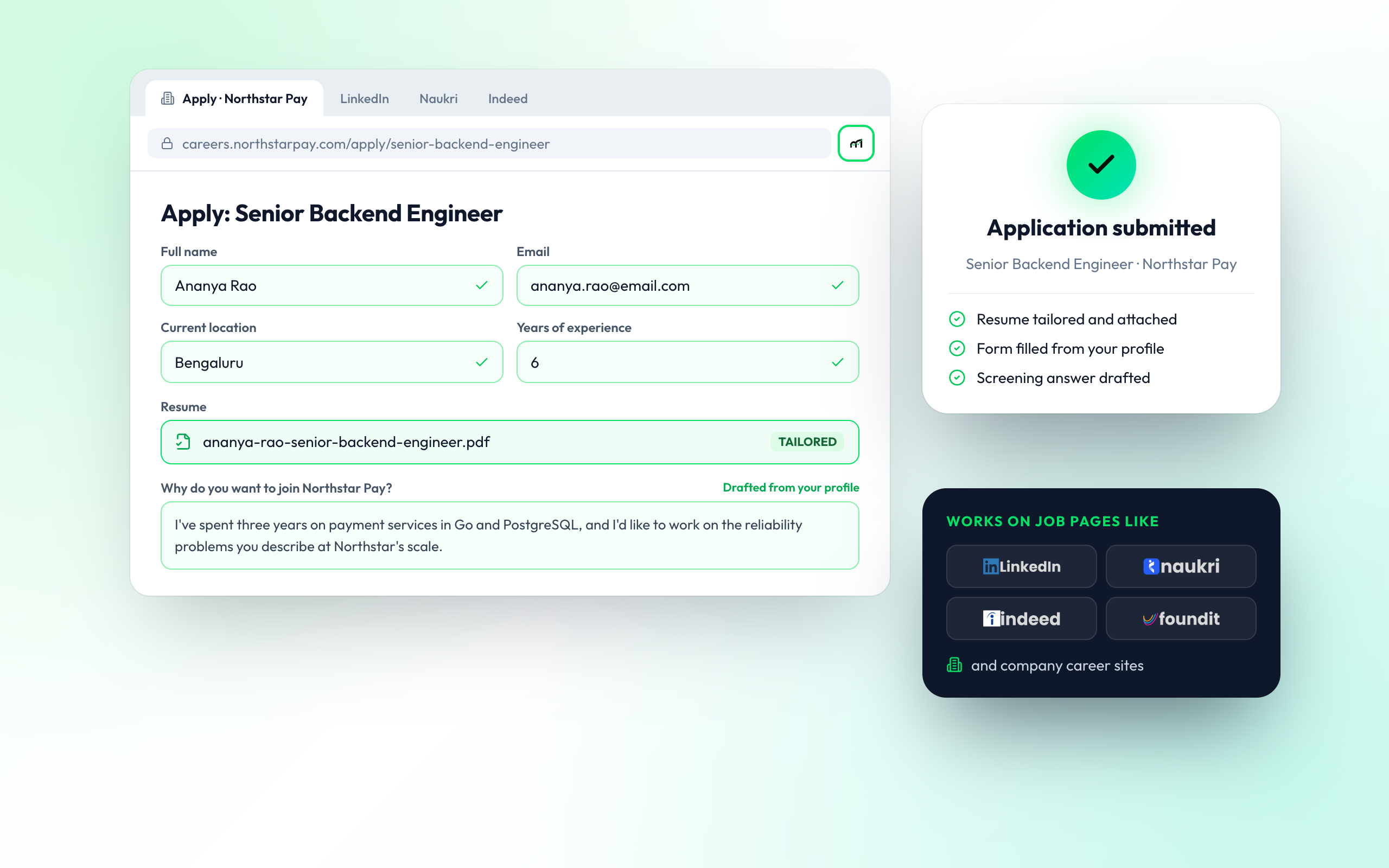 Works on the Job Pages You Open