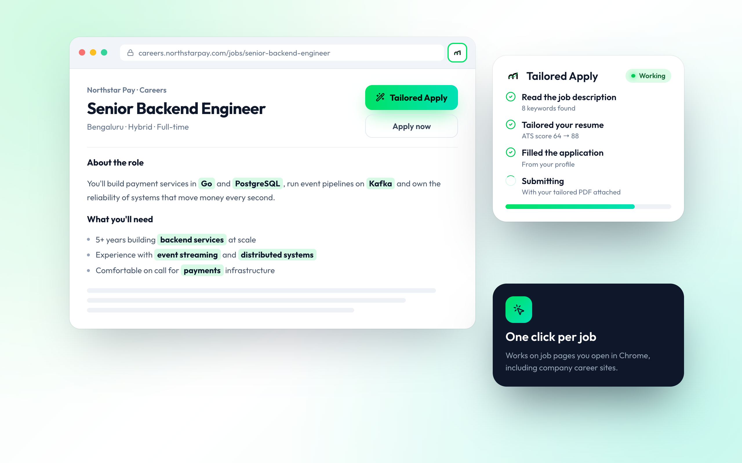 Click Once on Any Job