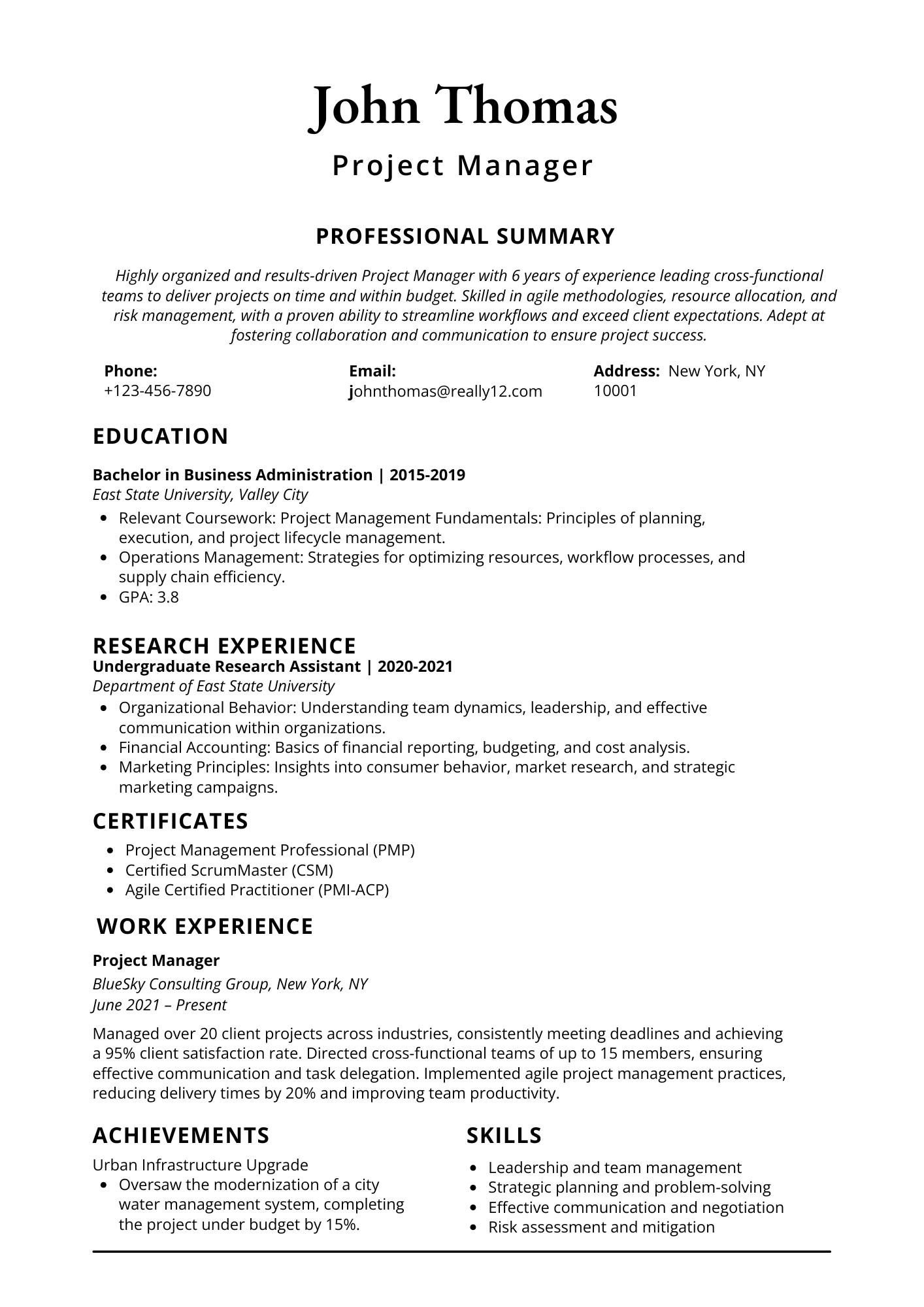 Resume Template 3
